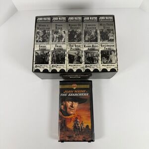John Wayne VHS Lot 6 Tapes The Searchers Special Edition & 10 Movie Collection